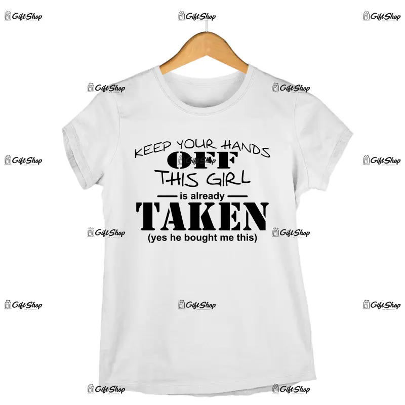 Keep your hands off, tricou cu mesaj